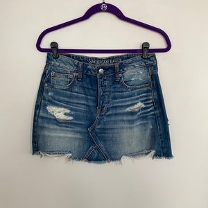 AE Hi-Rise Festival Denim Mini Skirt